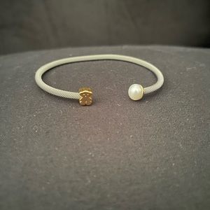 Tous 18k gold and stainless steel cuff bracelet